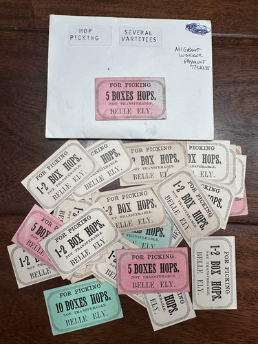 Vintage hop picking scrip - vintage,